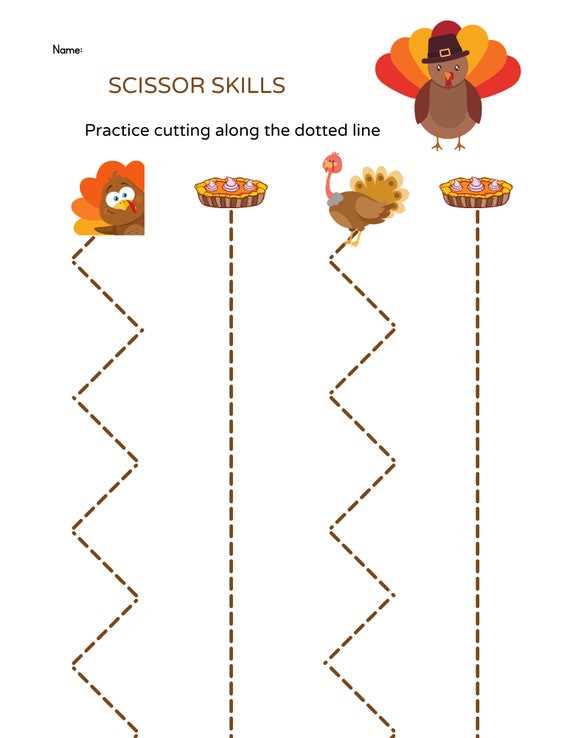 cutting lines worksheet