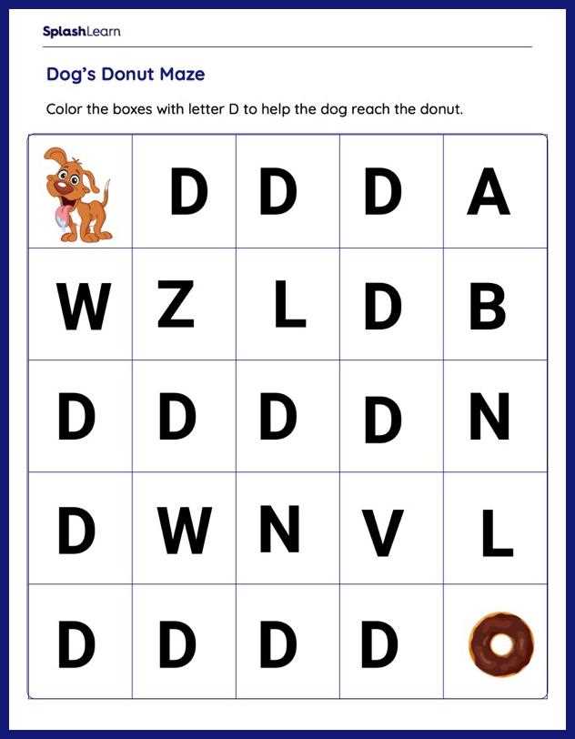 d worksheet preschool