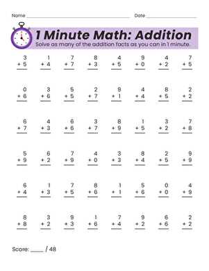 dads math worksheets
