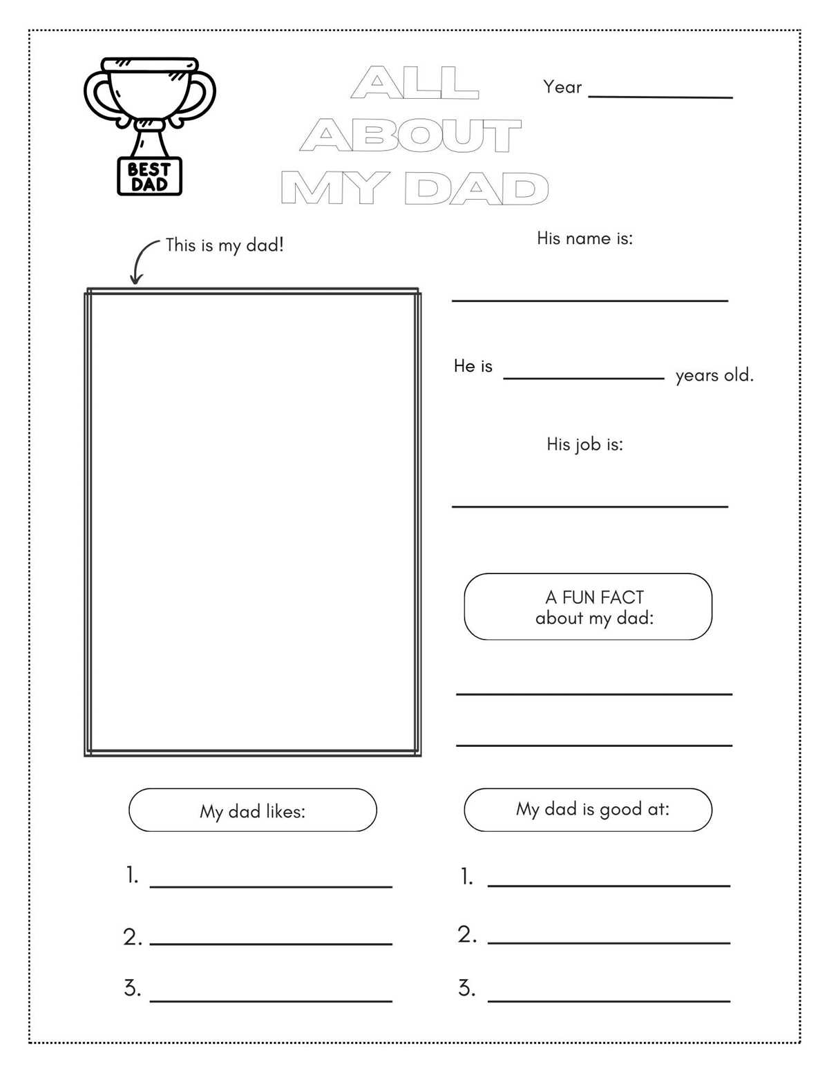 dads worksheet