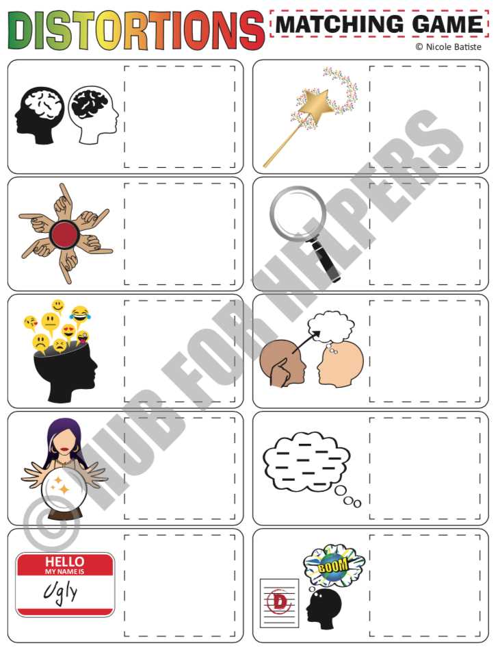 dbt cognitive distortions worksheet