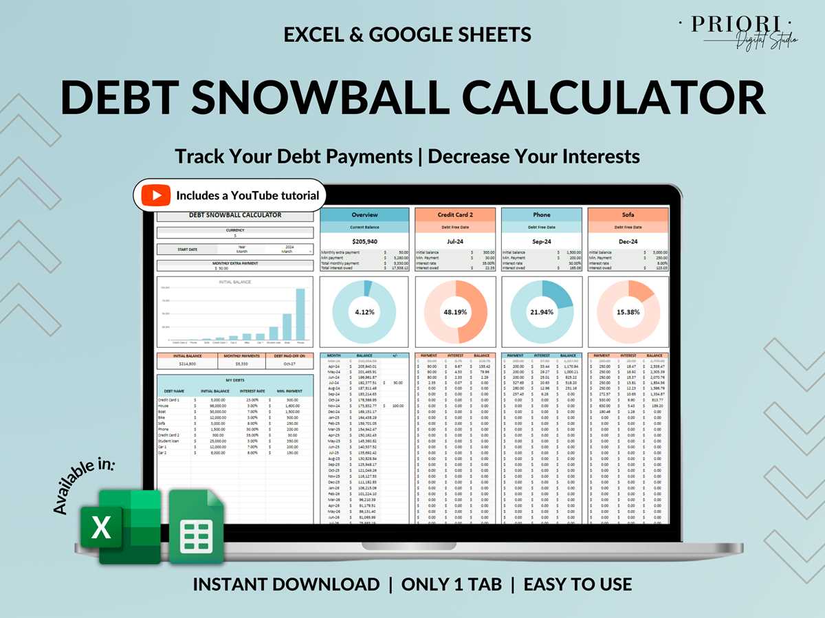debt snowball worksheet excel debt snowball worksheet excel