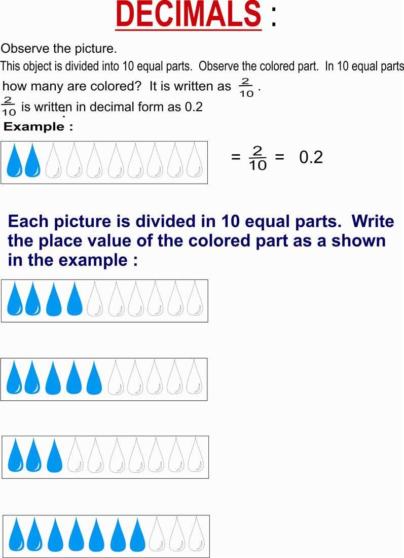 decimal basic worksheet