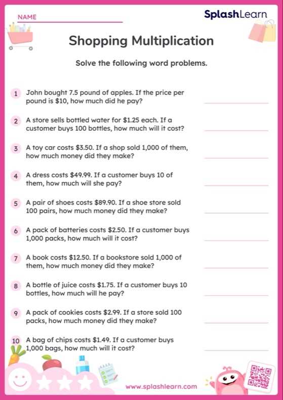 decimal times tables worksheets