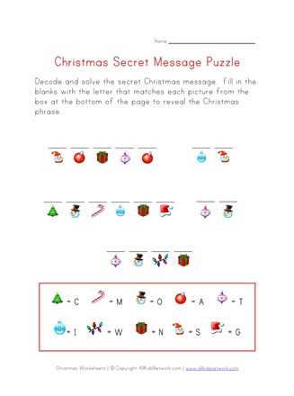 decipher the message worksheet