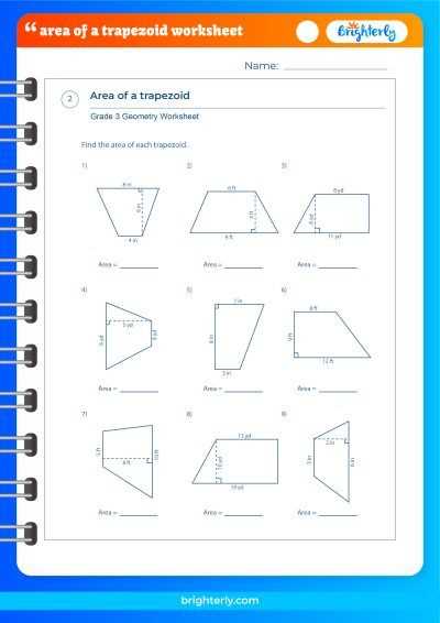 decomposing trapezoids to find area worksheet