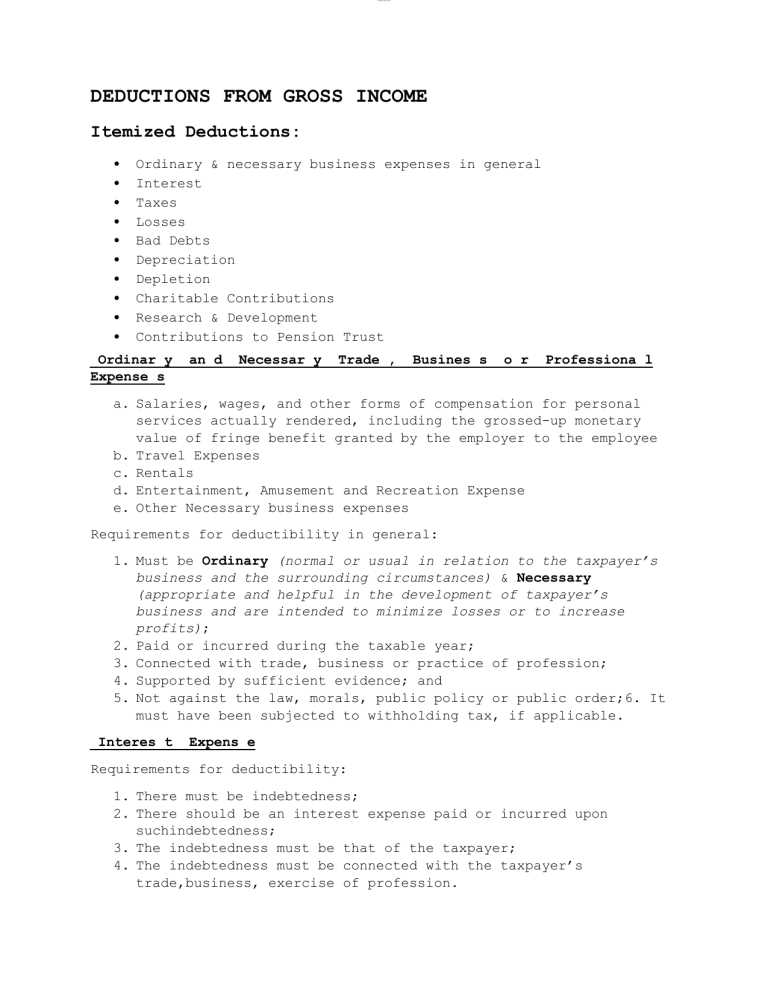 deductions from gross pay 2 1 worksheet