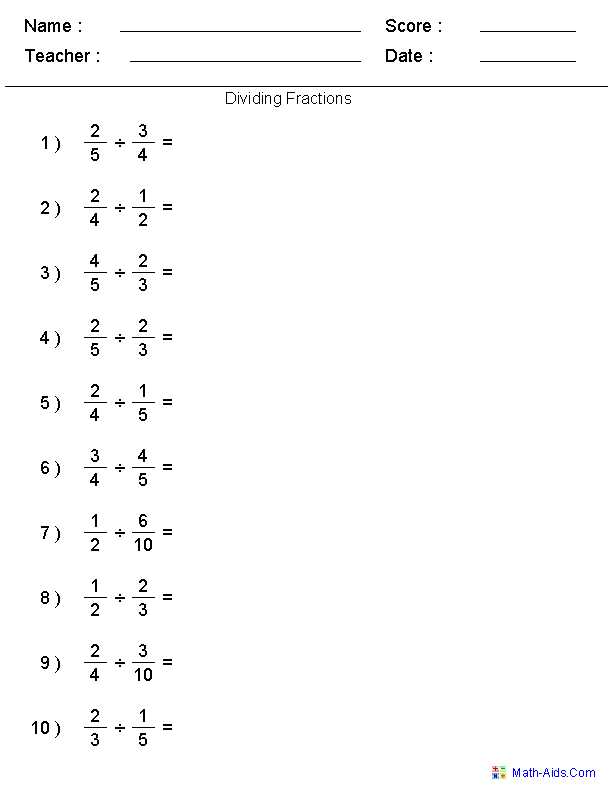 different ways to represent a fraction worksheet
