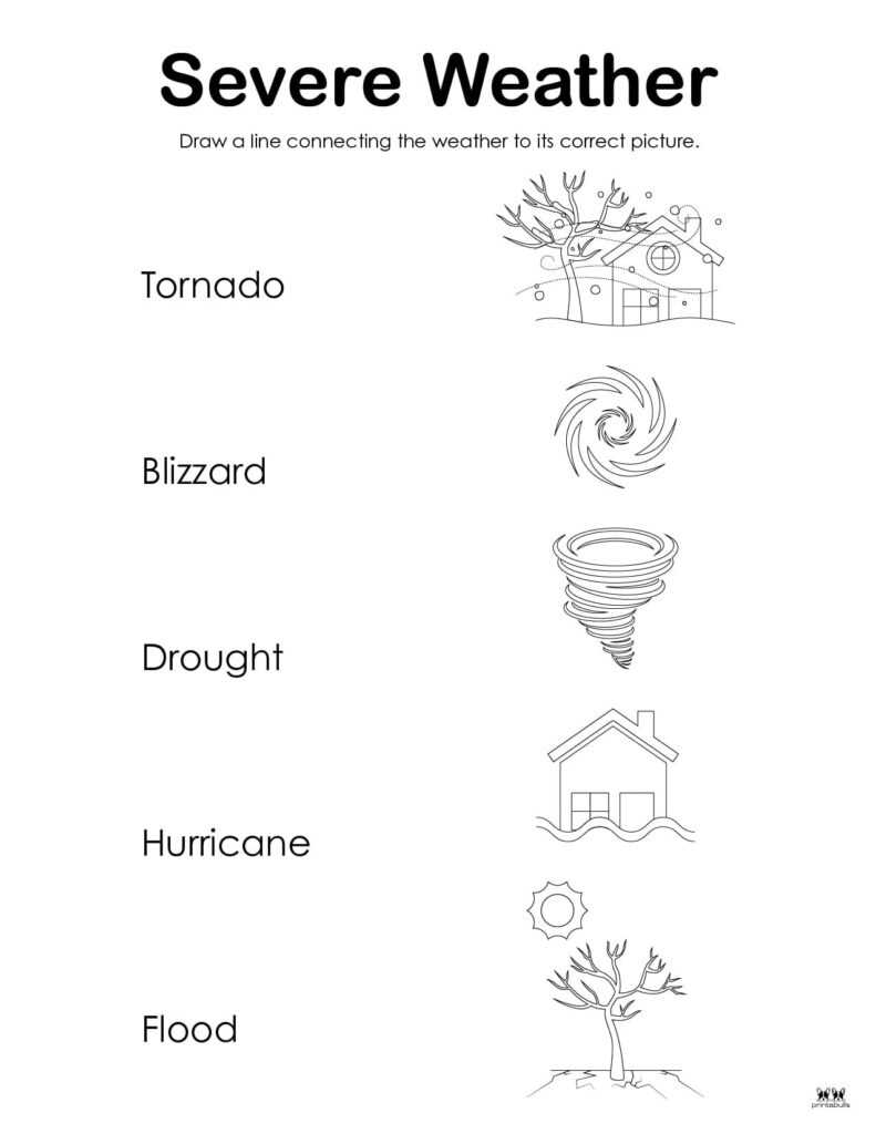 different weather worksheet