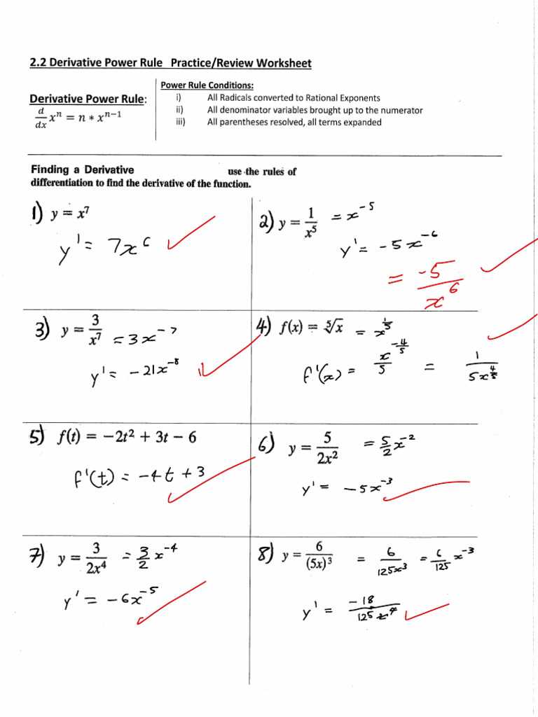 differentiation worksheet