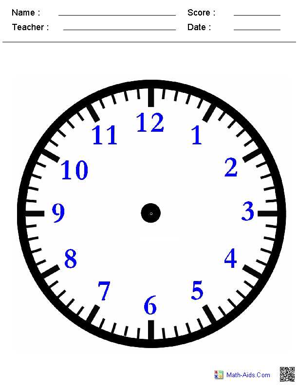 digital clocks worksheet