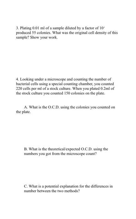 dilutions worksheet w329