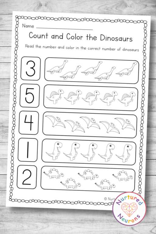 dino worksheet