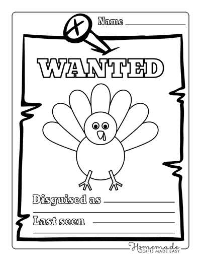 disguise a turkey worksheet