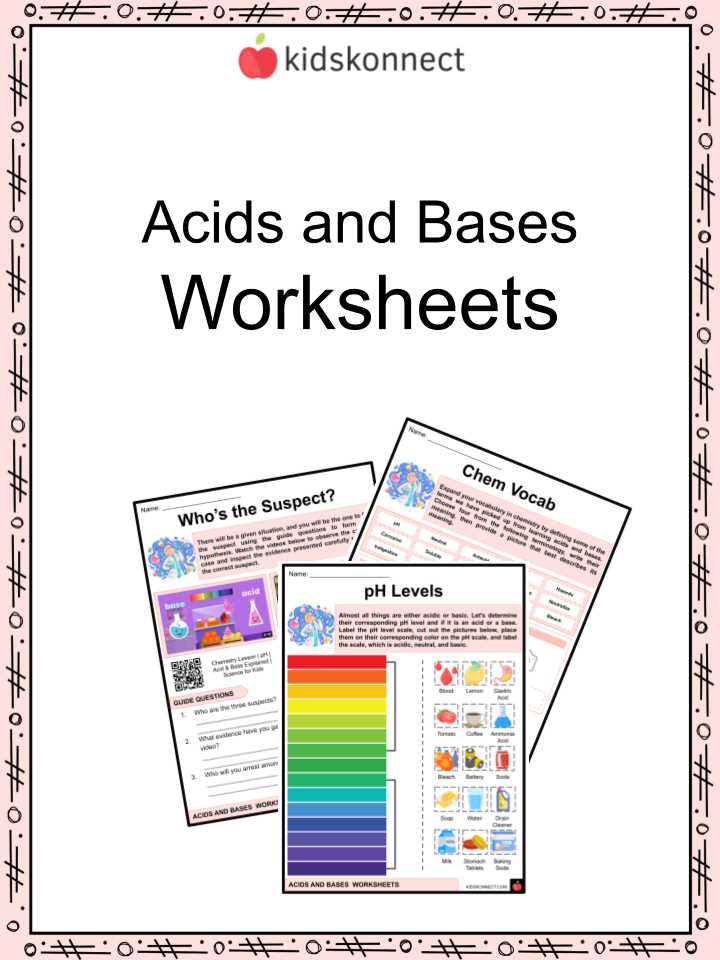 dissociation of water worksheet