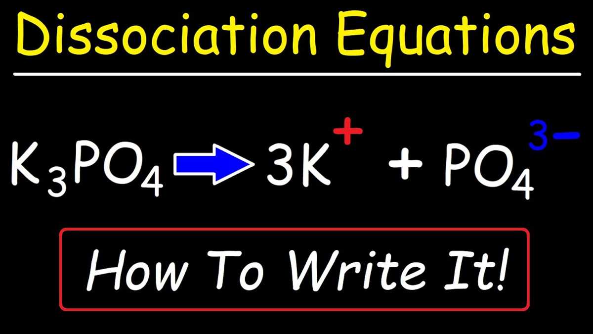 dissociation of water worksheet
