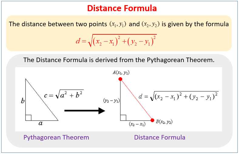 distance formula worksheet 1