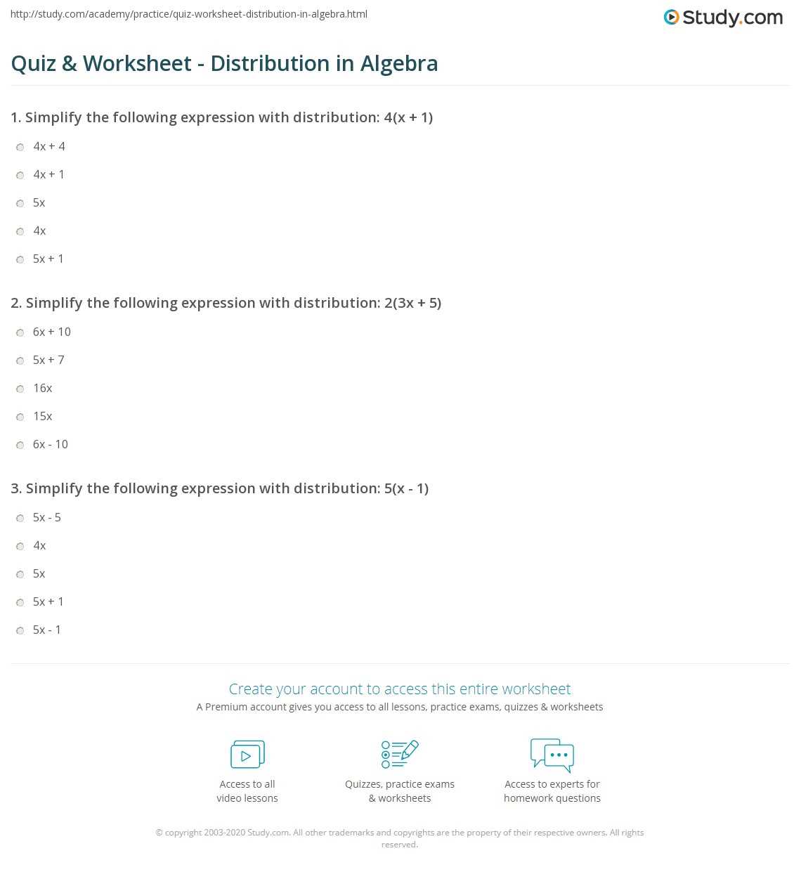 distributing worksheets