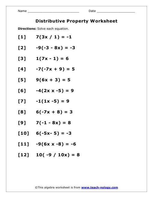 distributive property expressions worksheet