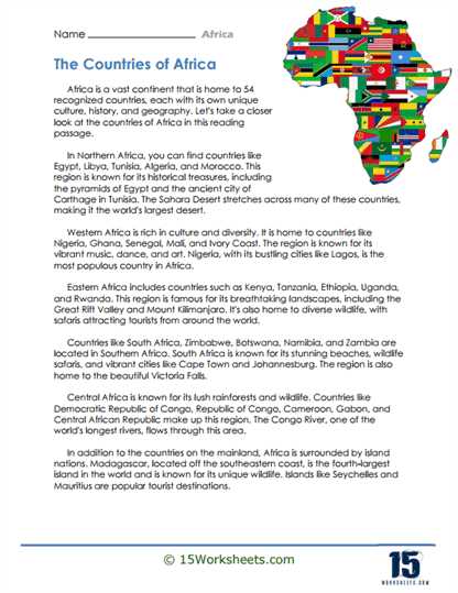 diverse societies in africa worksheet