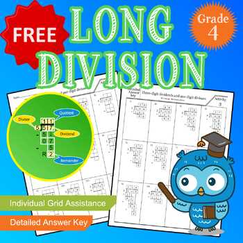 division for 4th grade worksheets