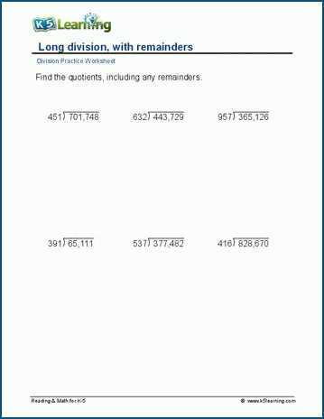 division worksheets 3 digits