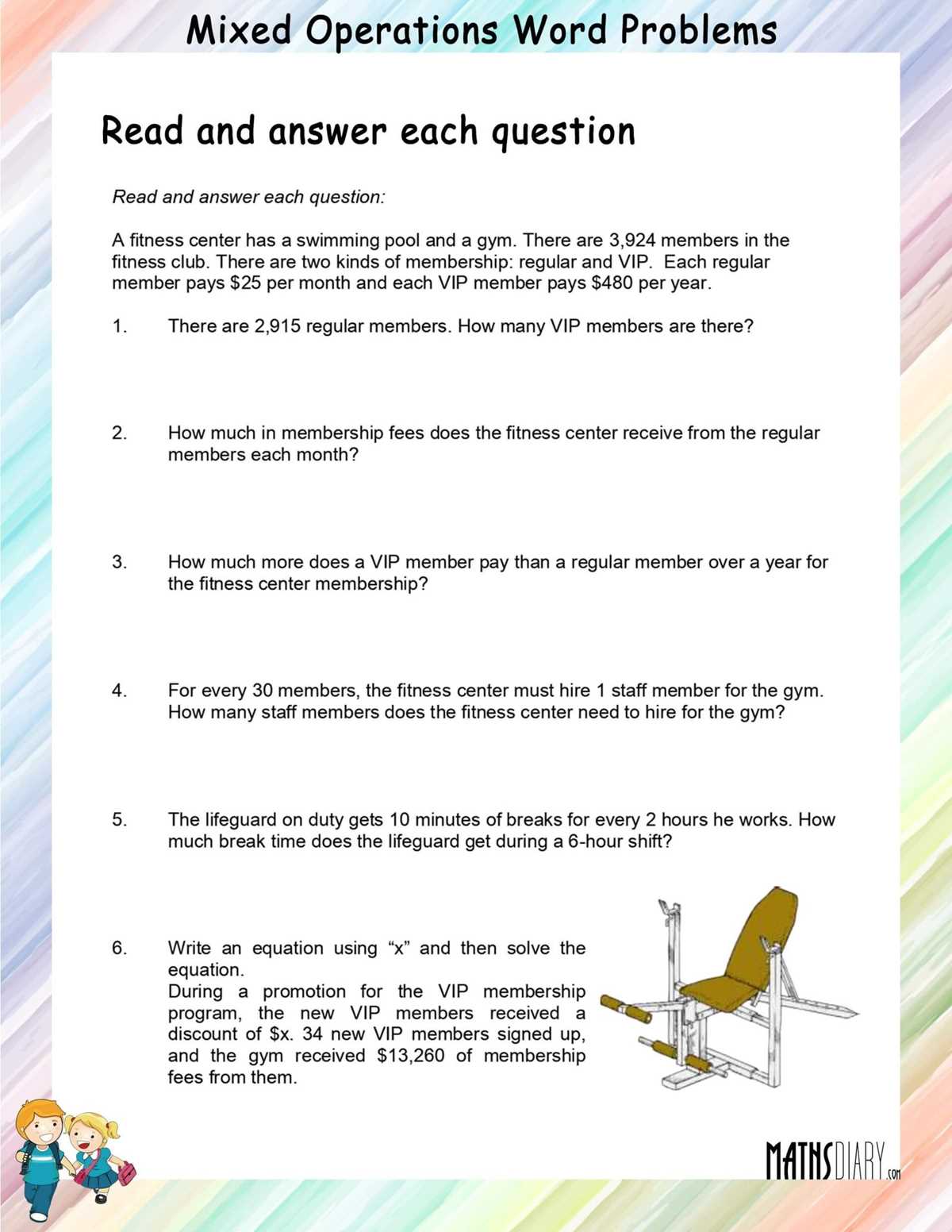 division worksheets grade 4 word problems