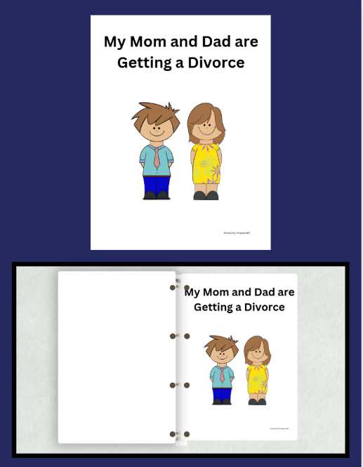 divorce worksheets for kids