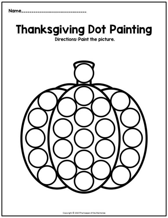 dot art worksheets