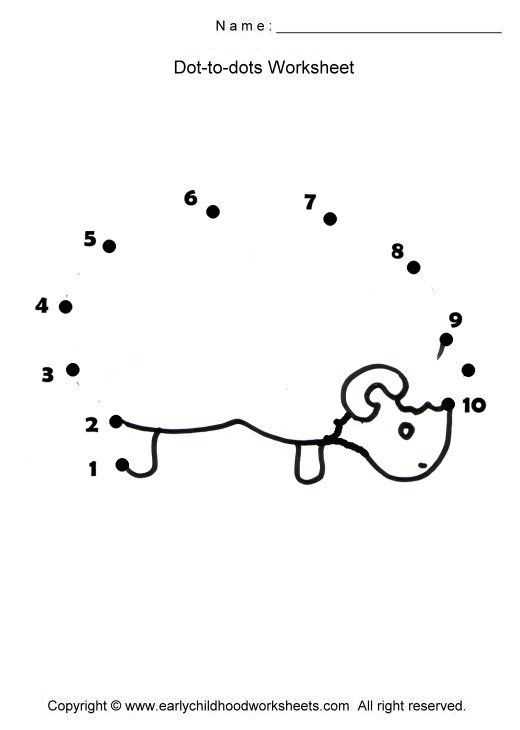 dot to dot worksheets for 3 year olds