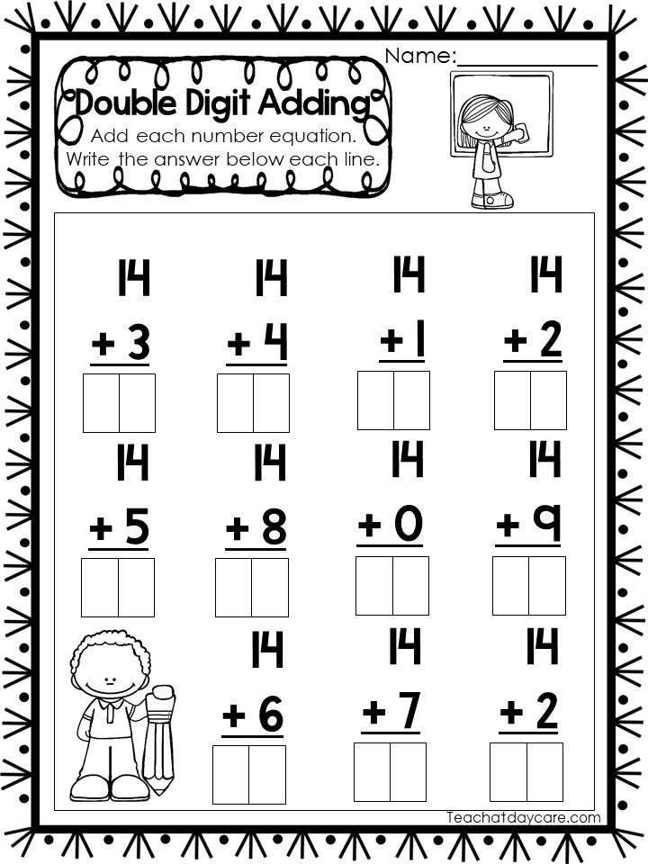 double number worksheet