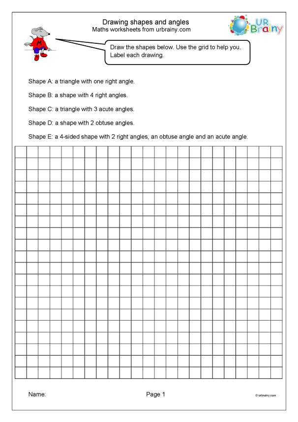 drawing angles worksheets