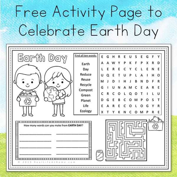 earth day worksheets middle school