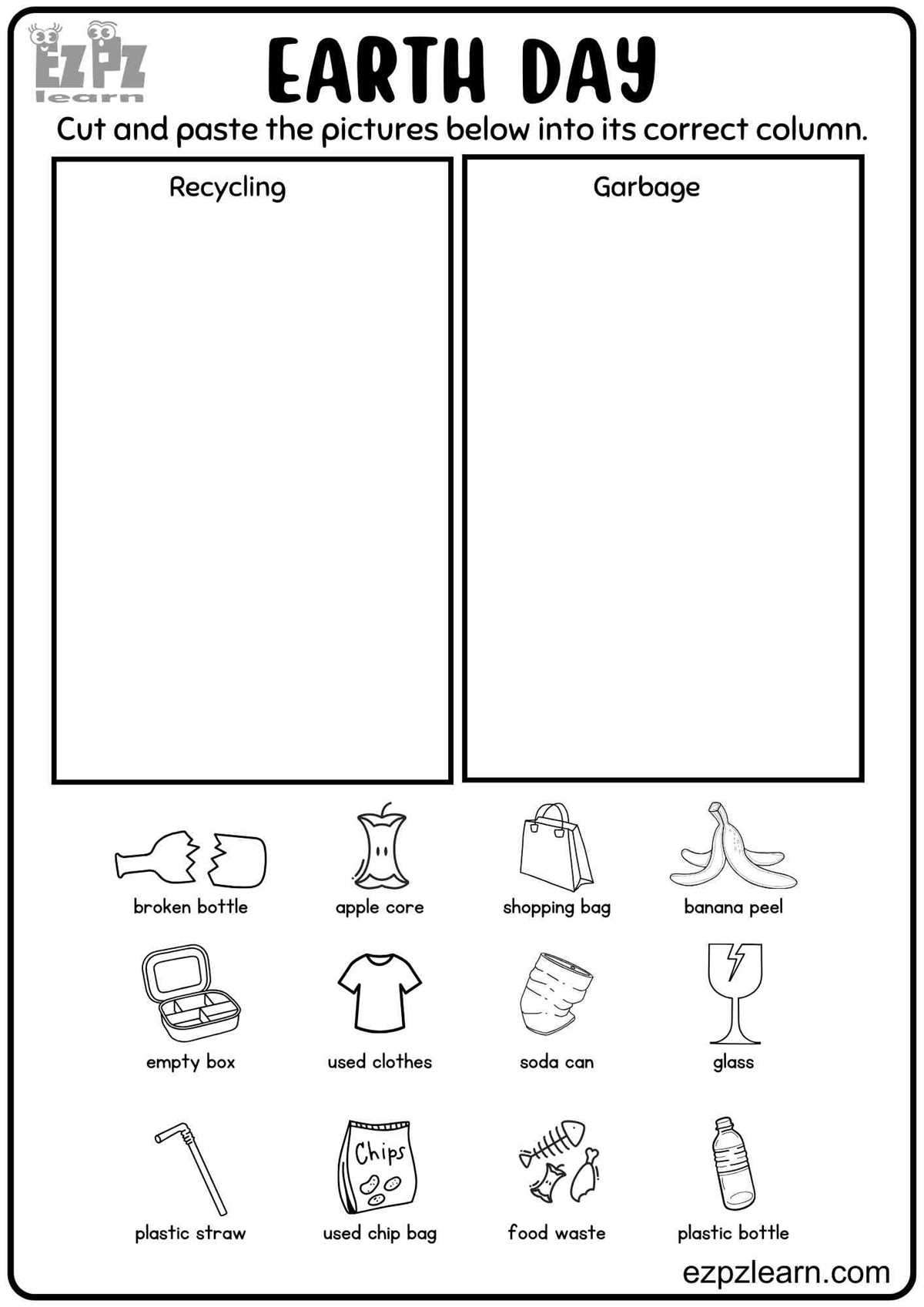 earth printable worksheets