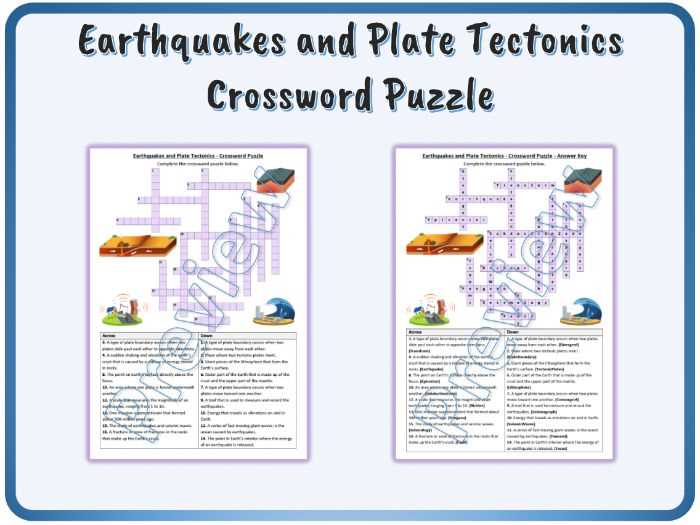 earthquake puzzle worksheet