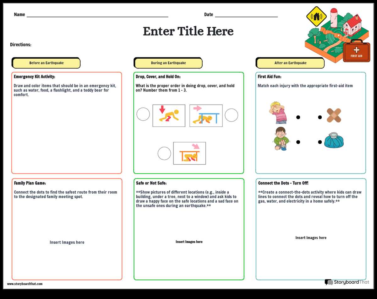 earthquake worksheets
