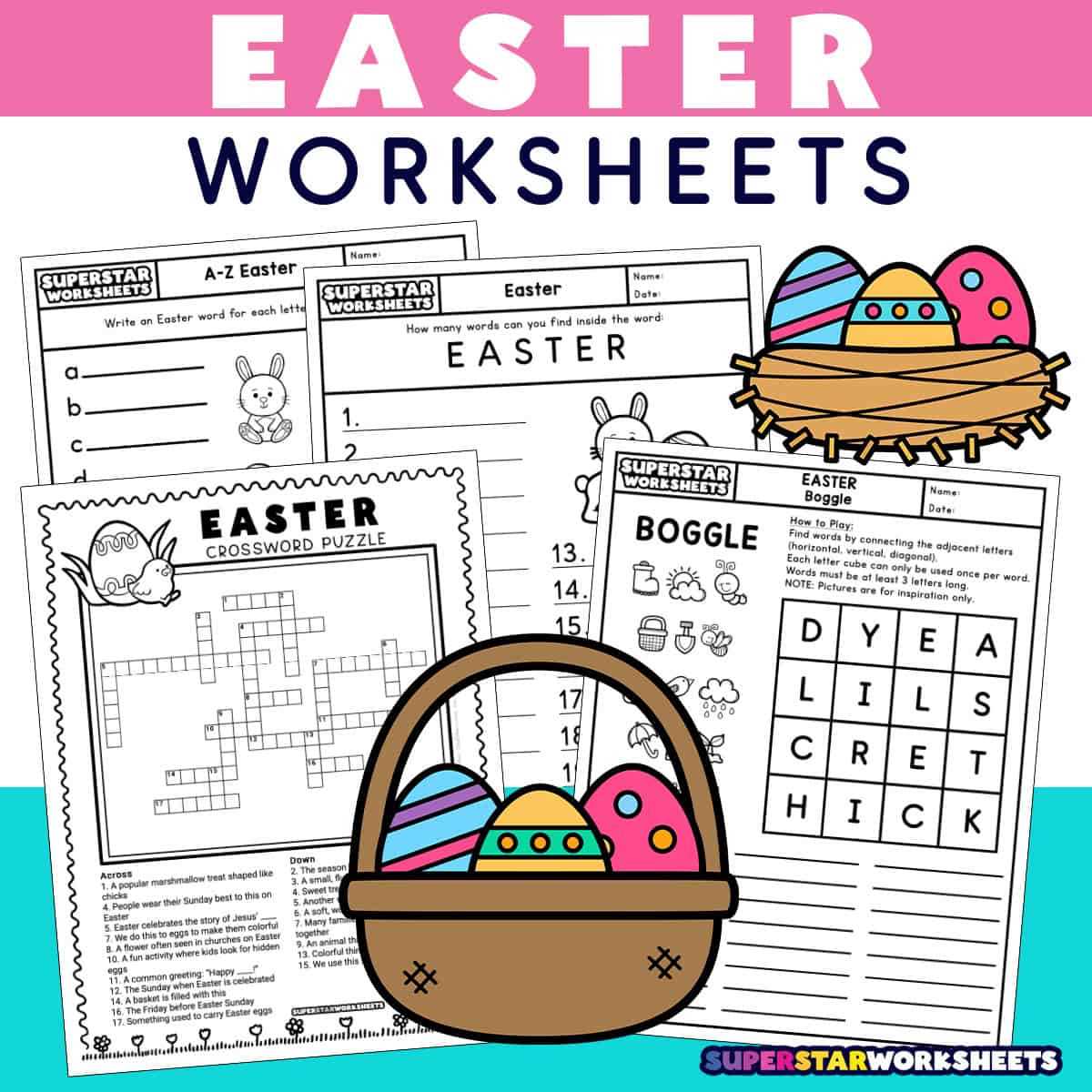 easter day worksheets printable
