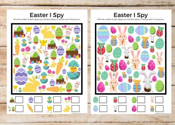 easter i spy worksheet