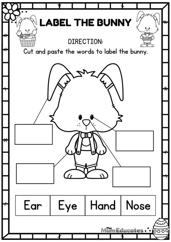 easter worksheet printable