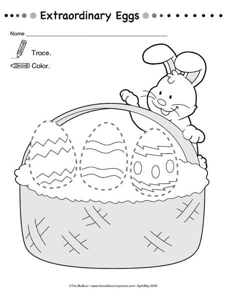 easter worksheets for prek