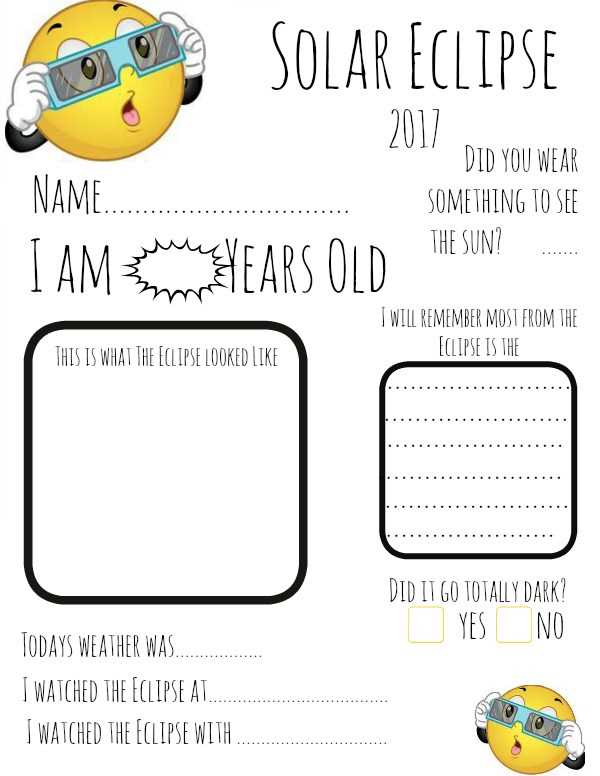 eclipse worksheets for kindergarten