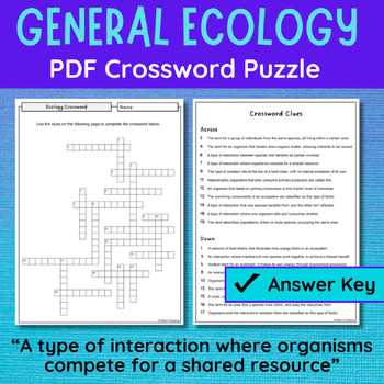 ecology test review worksheet