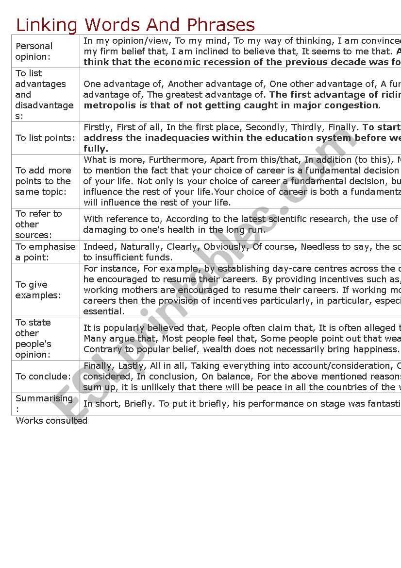 economic incentives worksheet