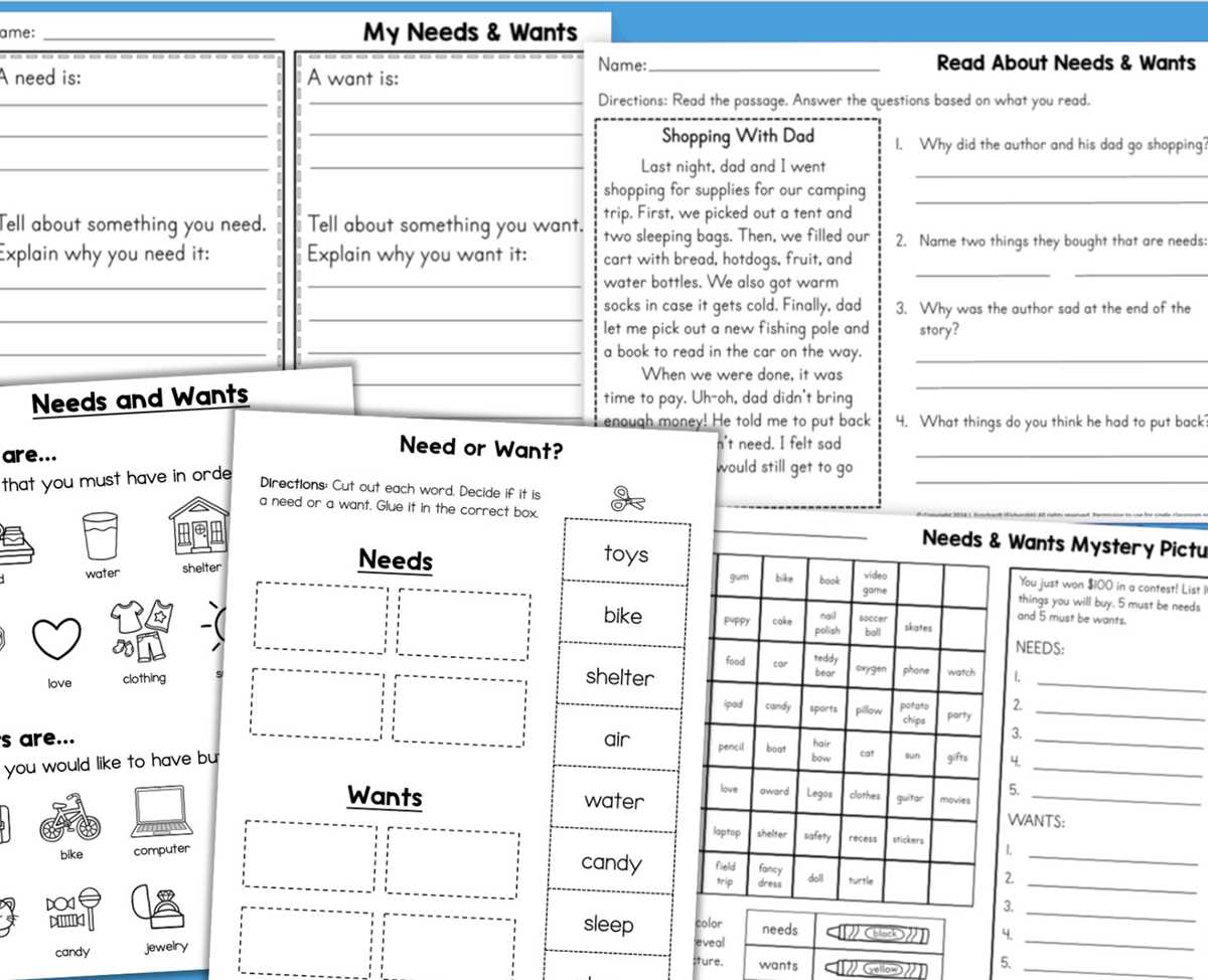 economics and you worksheets