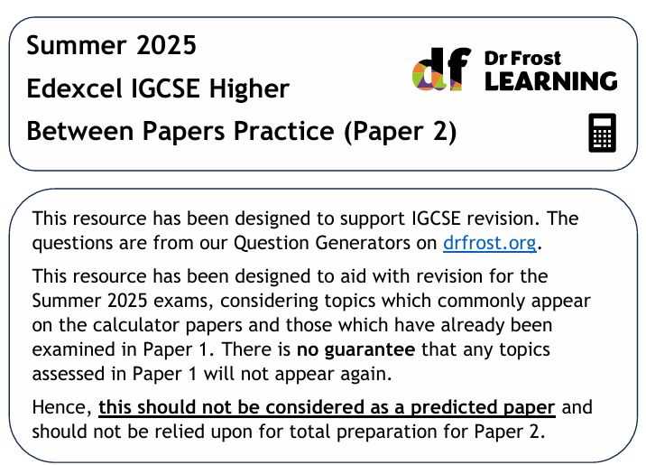 edexcel worksheets