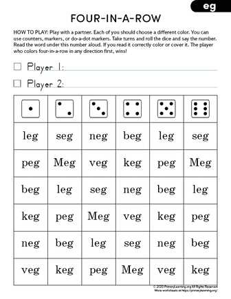 eg family worksheets