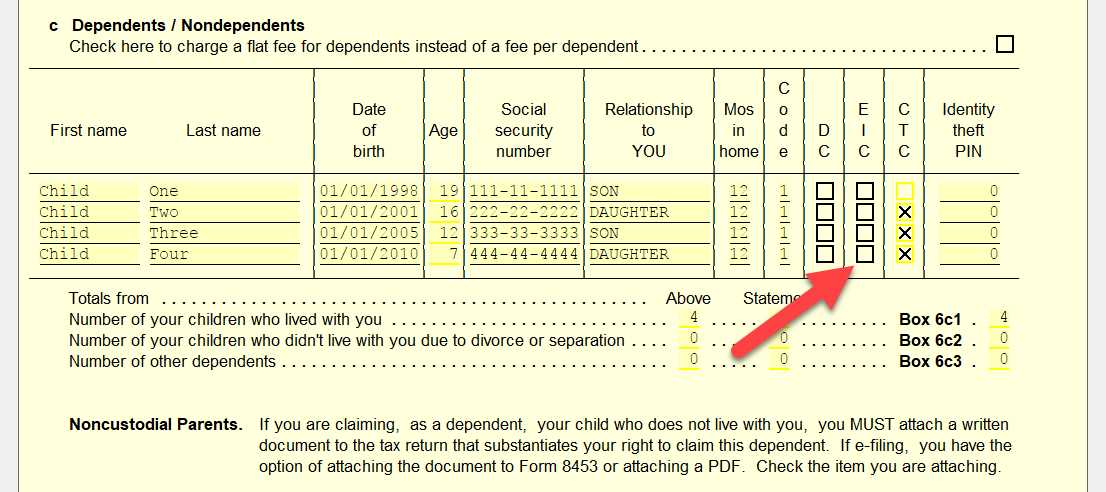 eitc worksheet a