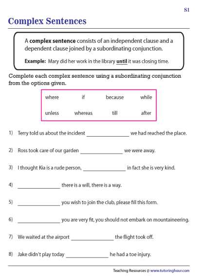 elaborate sentences worksheet