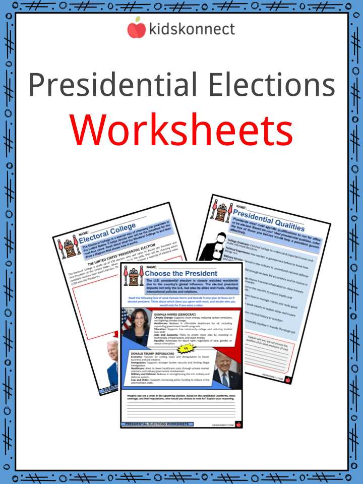 election worksheets for elementary students