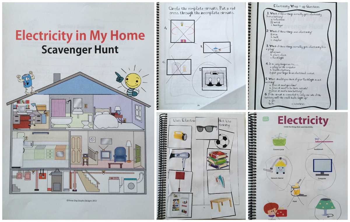 electricity in the home worksheet
